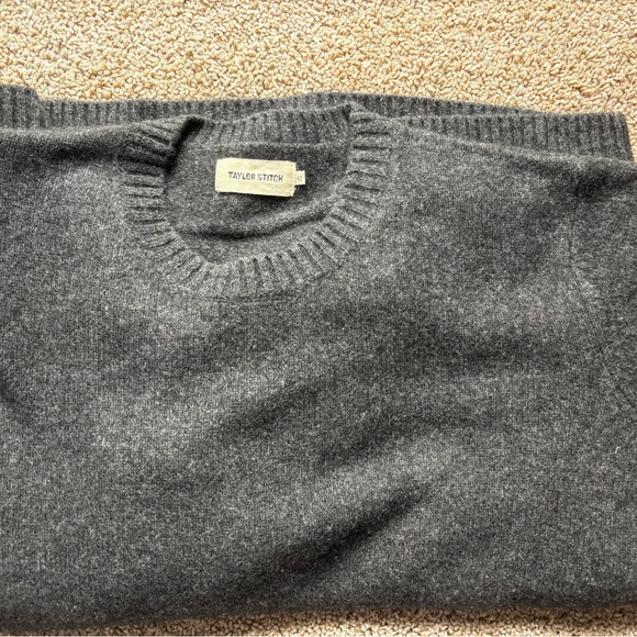 Taylor Stitch Men's Charcoal Crewneck Sweater - Picture 2 of 2